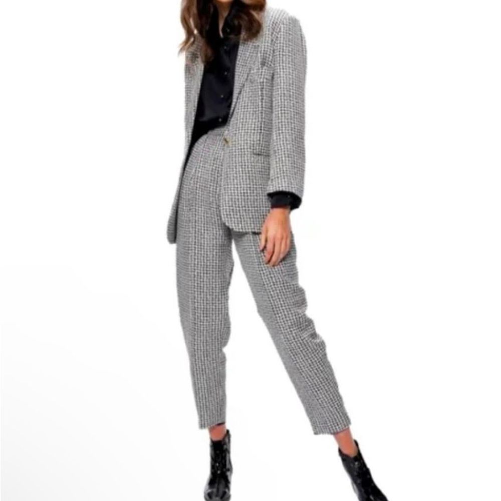Brand New Vivienne Hu VHNY Womens Houndstooth Oversized Blazer Size 6